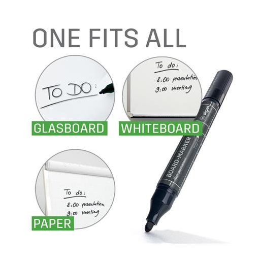 Táblamarker készlet, 2-3 mm, kúpos, SIGEL, 4 különböző szín