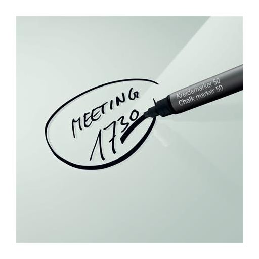 Folyékony krétamarker, vágott hegy, 1-5 mm SIGEL, fekete