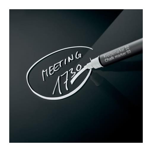 Folyékony krétamarker, vágott hegy, 1-5 mm SIGEL, fehér