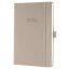 Naptár, A5, heti, 2026, kemény borító, SIGEL "Conceptum", taupe