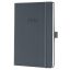 Naptár, A5, heti, 2026, kemény borító, SIGEL "Conceptum", sötét szürke