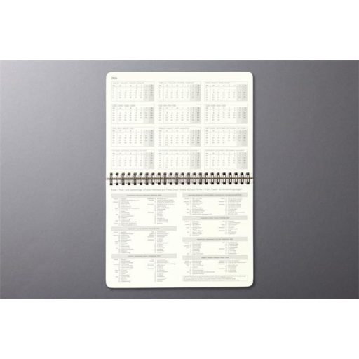 Naptár, asztali, álló, 2026, 213x220x18 mm, SIGEL "Conceptum", fekete