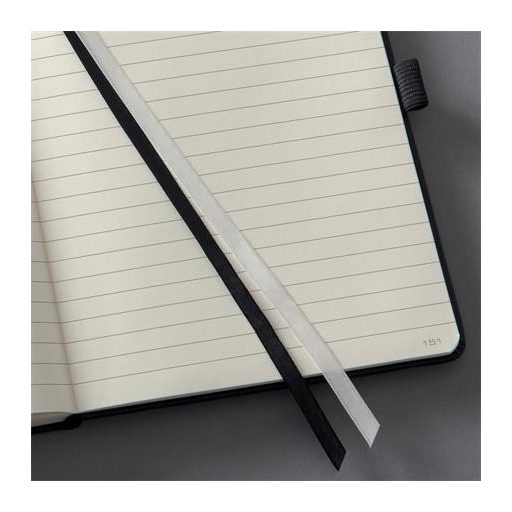Jegyzetfüzet, exkluzív, A5, vonalas, 97 lap, keményfedeles, SIGEL "Conceptum", fekete