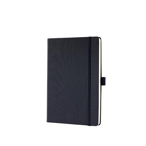 Jegyzetfüzet, exkluzív, A5, vonalas, 97 lap, keményfedeles, SIGEL "Conceptum", fekete