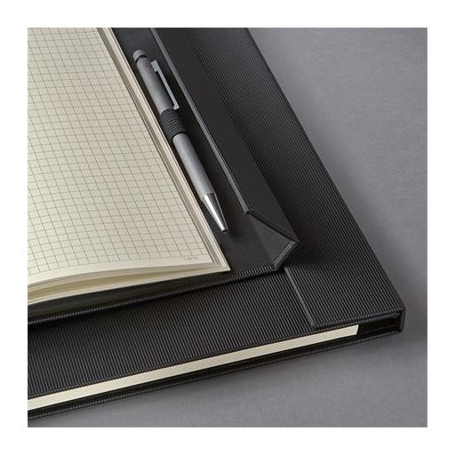 Jegyzetfüzet, exkluzív, A4+, kockás, 97 lap, mágneses záródású, keményfedeles, SIGEL "Conceptum", fekete