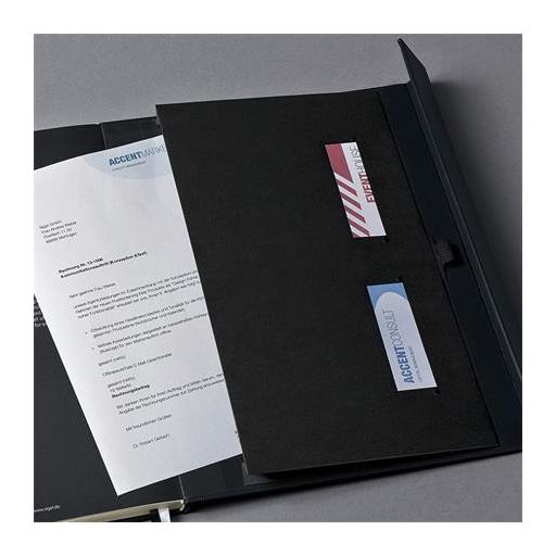 Jegyzetfüzet, exkluzív, A4+, kockás, 97 lap, mágneses záródású, keményfedeles, SIGEL "Conceptum", fekete