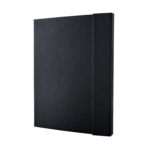 Jegyzetfüzet, exkluzív, A4+, kockás, 97 lap, mágneses záródású, keményfedeles, SIGEL "Conceptum", fekete