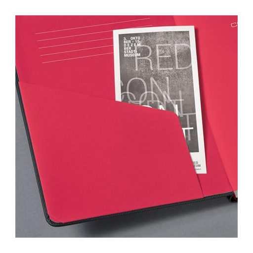 Jegyzetfüzet, exkluzív, A4, vonalas, 97 lap, keményfedeles, SIGEL "Conceptum Red Edition", fekete-piros