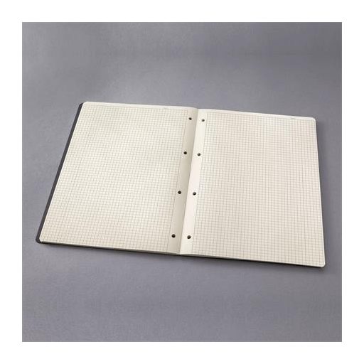 Füzet, exkluzív, A4, kockás, 60 lap, keményfedeles, SIGEL "Conceptum", fekete