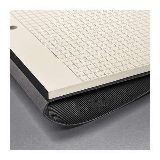 Füzet, exkluzív, A5, kockás, 60 lap, keményfedeles, SIGEL "Conceptum", fekete