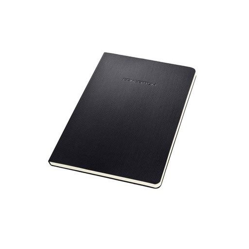 Füzet, exkluzív, A5, kockás, 60 lap, keményfedeles, SIGEL "Conceptum", fekete