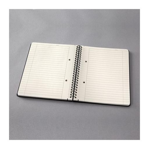 Spirálfüzet, exkluzív, A5, vonalas, 80 lap, keményfedeles, SIGEL "Conceptum", fekete