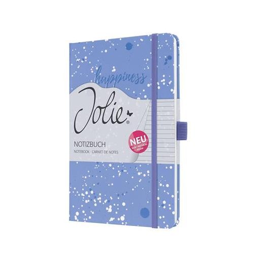 Jegyzetfüzet, exkluzív, 135x203 mm, vonalas, 87 lap, keményfedeles, SIGEL "Jolie" Happiness