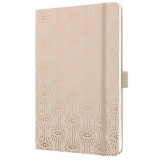   Jegyzetfüzet, exkluzív, A5, vonalas, 87 lap, keményfedeles, SIGEL "Jolie", bézs
