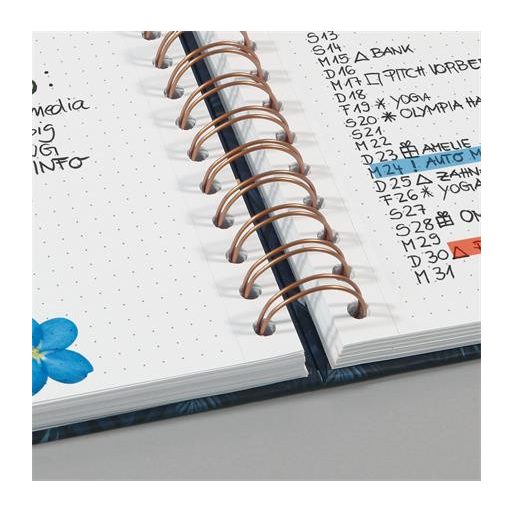 Spirálfüzet, 168x215 mm, pontrácsos, 120 lap, keményfedeles, SIGEL "Jolie", Sweet Dots