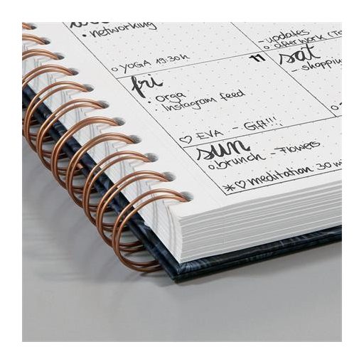 Spirálfüzet, 168x215 mm, pontrácsos, 120 lap, keményfedeles, SIGEL "Jolie", Perfectly Imperfect