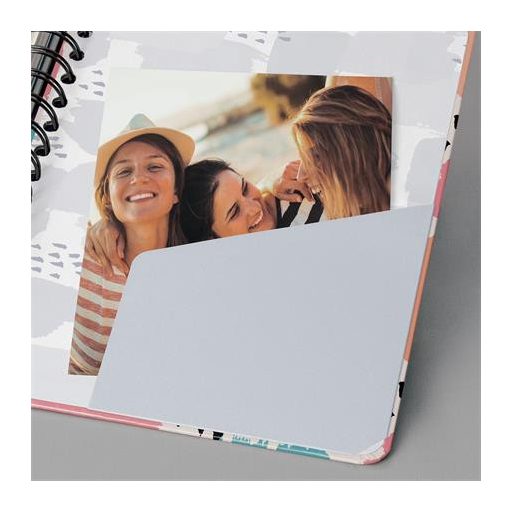 Spirálfüzet, 162x215 mm, pontrácsos, 60 lap, keményfedeles, SIGEL "Jolie" Brush Marks