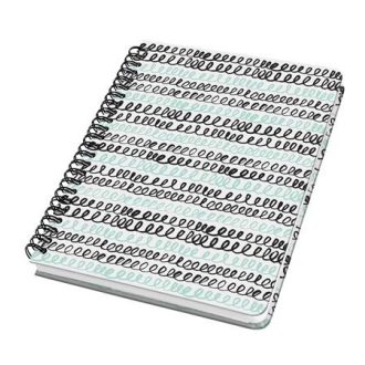   Spirálfüzet, 162x215 mm, pontrácsos, 60 lap, keményfedeles, SIGEL "Jolie", Curly Mint