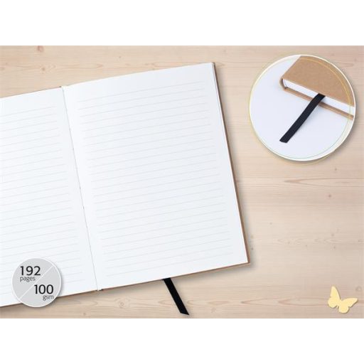 Jegyzetfüzet, exkluzív, A5, vonalas, 96 lap, keményfedeles, SIGEL "Jolie", Pure Positivity