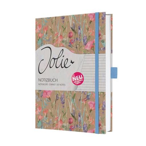 Jegyzetfüzet, exkluzív, A5, vonalas, 96 lap, keményfedeles, SIGEL "Jolie", Pure Wildflowers