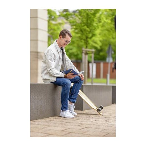 Naptár, A5, heti, 2026, kemény borító, SIGEL "Linescape", kék-sárga