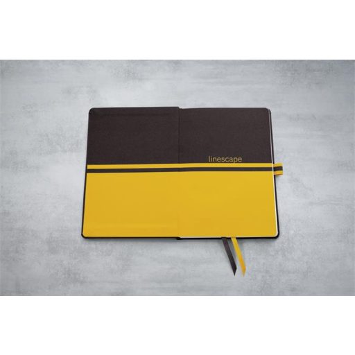 Naptár, A5, heti, 2026, kemény borító, SIGEL "Linescape", szürke-sárga