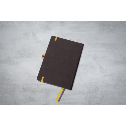 Naptár, A5, heti, 2026, kemény borító, SIGEL "Linescape", szürke-sárga