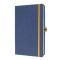 Jegyzetfüzet, exkluzív, A5, vonalas, 88 lap, keményfedeles, SIGEL "Linescape", kék-sárga