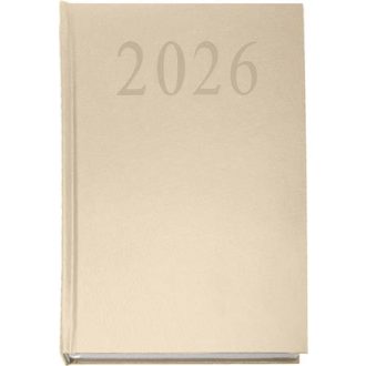 Naptár, tervező, A5, napi, 2026, bézs