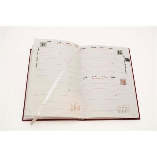 Naptár, tervező, A5, napi, 2026, sötétkék