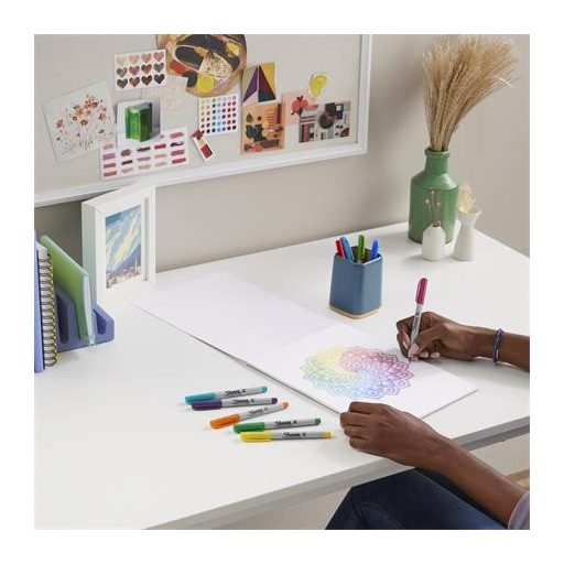 Alkoholos marker, 0,5 mm, kúpos, SHARPIE "Ultra Fine Point", zöld