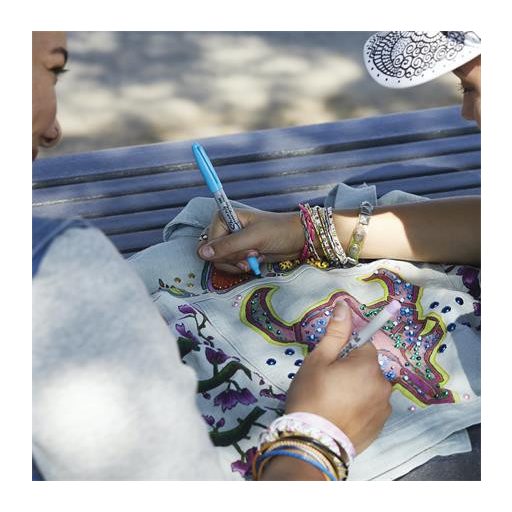 Alkoholos marker készlet, 1 mm, kúpos, SHARPIE "Fine Point", 4 különböző szín