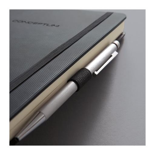 Jegyzetfüzet, exkluzív, A4, sima, 97 lap, keményfedeles, SIGEL "Conceptum", fekete