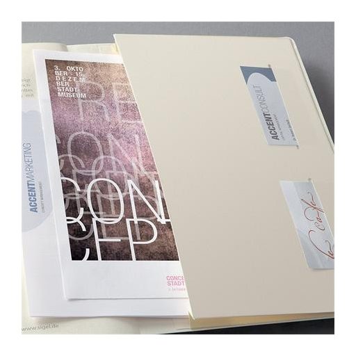 Jegyzetfüzet, exkluzív, A4, kockás, 97 lap, keményfedeles, SIGEL "Conceptum", fekete