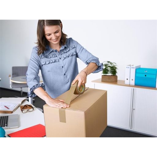 Csomagolószalag, papír, 50 mm x 50 m, TESA "tesapack® 57180" barna