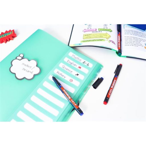 Alkoholos marker, OHP, 0,6 mm, EDDING "141 F", kék