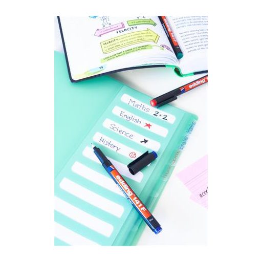 Alkoholos marker, OHP, 0,6 mm, EDDING "141 F", kék