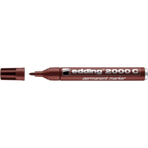 Alkoholos marker, 1,5-3 mm, kúpos, EDDING "2000", barna