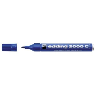   Alkoholos marker, 1,5-3 mm, kúpos, EDDING "2000", kék