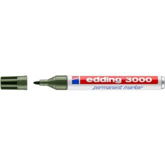   Alkoholos marker, 1,5-3 mm, kúpos, EDDING "3000", olívazöld