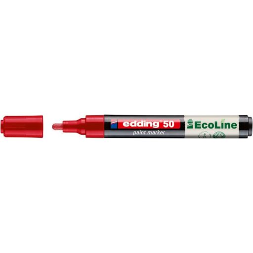 Lakkmarker, 2-3 mm, EDDING "50", piros