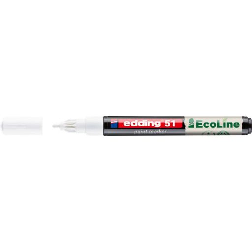 Lakkmarker, 1-2 mm, EDDING "51", fehér