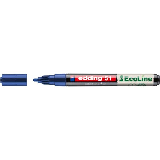 Lakkmarker, 1-2 mm, EDDING "51", kék