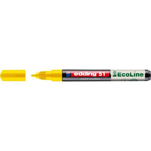 Lakkmarker, 1-2 mm, EDDING "51", sárga
