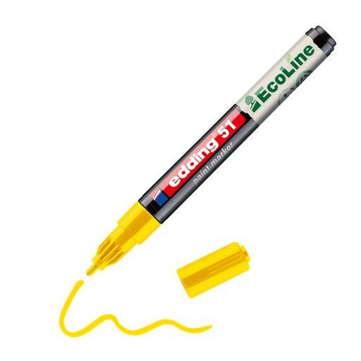Lakkmarker, 1-2 mm, EDDING "51", sárga