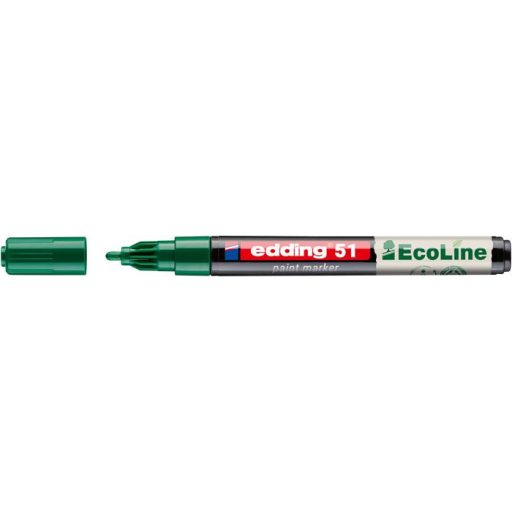 Lakkmarker, 1-2 mm, EDDING "51", zöld