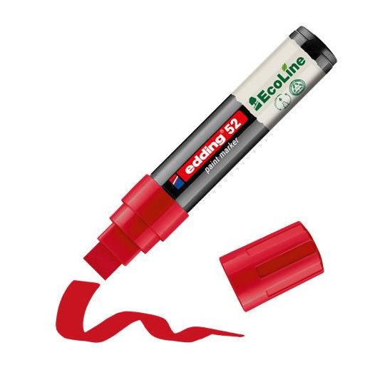 Lakkmarker, 4-15 mm, EDDING "52", piros