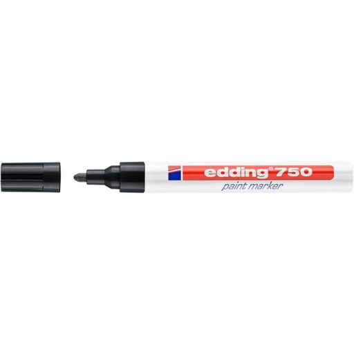 Lakkmarker, 2-4 mm, EDDING "750", fekete