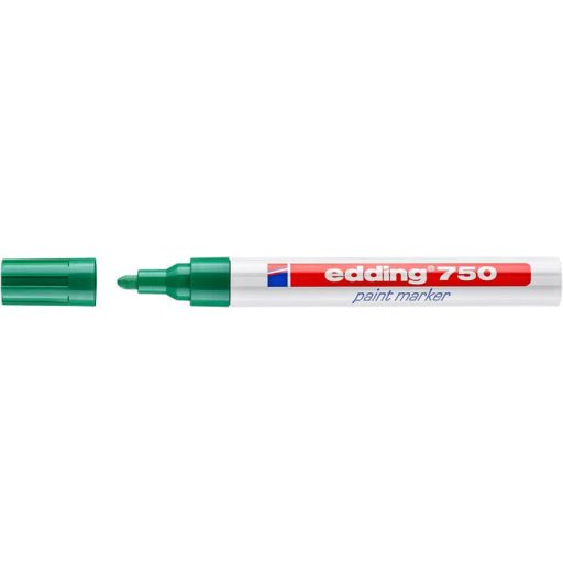 Lakkmarker, 2-4 mm, EDDING "750", zöld