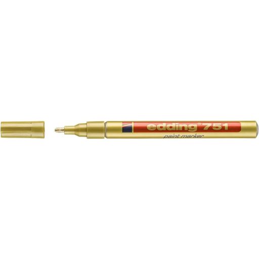 Lakkmarker, 1-2 mm, EDDING "751", arany